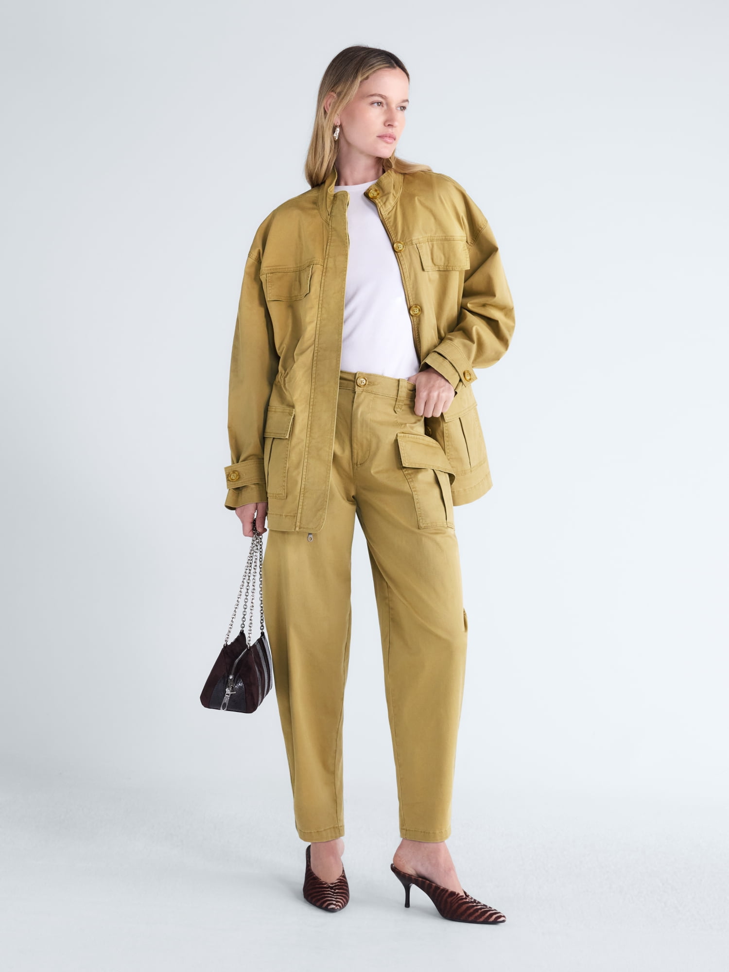 Scoop Women's and Women's Plus Cinched Waist Barn Jacket, Sizes XS-4X