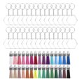 thumbnail image 1 of 1 Set of Creative Key Chain Pendant Acrylic DIY Jewelry Hanging Ornaments, 1 of 8