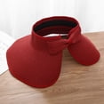 thumbnail image 2 of Sun Visors for Women Beach Hats Wide Brim Straw Hat Roll-up Foldable Ponytail with UV Protection Summer Travel Hat, 2 of 8