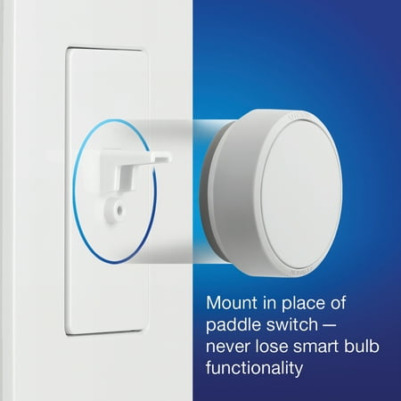 Lutron - Aurora Smart Bulb Dimmer Switch for Paddle Switches, Works with Philips Hue Smart Bulbs - White