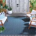thumbnail image 3 of SAFAVIEH Machine Washable Rug Indoor/Outdoor Bermuda Collection - Bermuda Terrance Geometric Indoor/Outdoor Area Rug, Navy, 8' x 10', 3 of 12