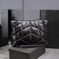thumbnail image 3 of Women's Genuine Sheepskin Cloud Bag Loulou Puffer Flip Commuter Bag Luxury Designer Pillow Crossbody Bag Mini Chain Handbag, 3 of 5