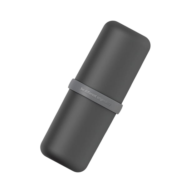 Cateissary Taza de de viaje, soporte organizador portátil para de y cepillos de dientes, contenedor de baño para el hogar, Almacenamiento y organización del hogar Negro