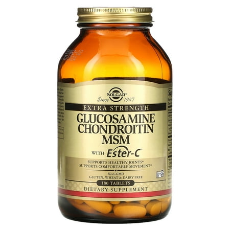 Glucosamine Chondroitin MSM with Ester-C, 180 Tablets, Solgar