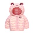 thumbnail image 3 of WIBACKER Winter Down Coats for Toddler Boys Girls Light Puffer Padded Jacket Bear Hoods Baby Outerwear, 3 of 11