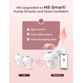 thumbnail image 2 of Momcozy M5 Smart App Control Hands Free Breast Pump, Double Wearable Breast Pump of Baby Mouth Double-Sealed Flange with 3 Modes & 9 Levels, Electric Pump Portable, 2 of 8