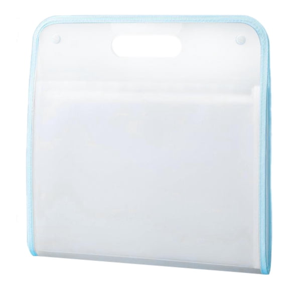 simhoa Portable A4 File Folder Accordion File Organizer,Waterproof,Expanding,Briefcase 13 Layer Documents Bag for Home School Office Blue