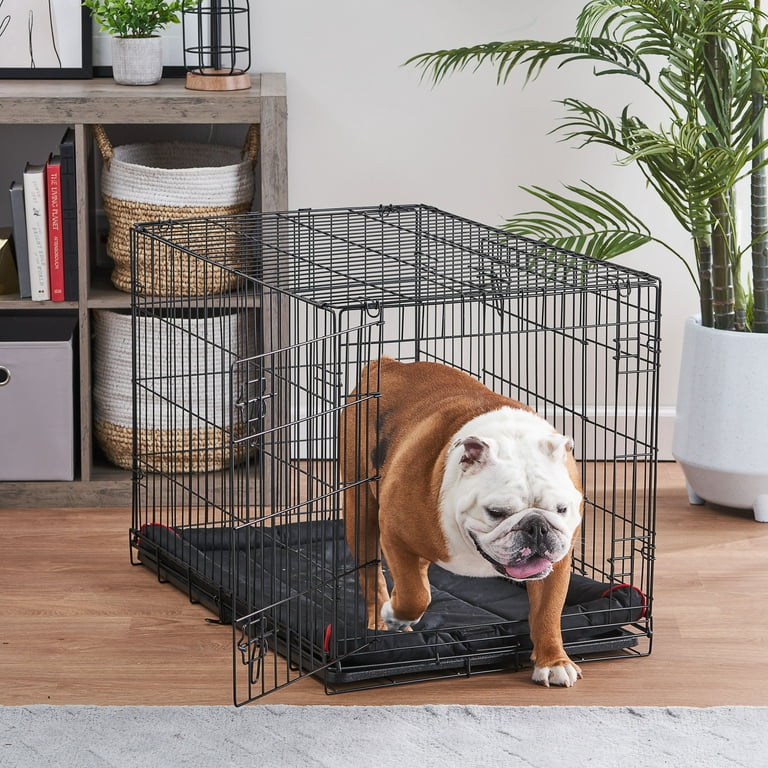 Vibrant Life Durable & Water-Resistant Dog Crate Mat, Black, 24