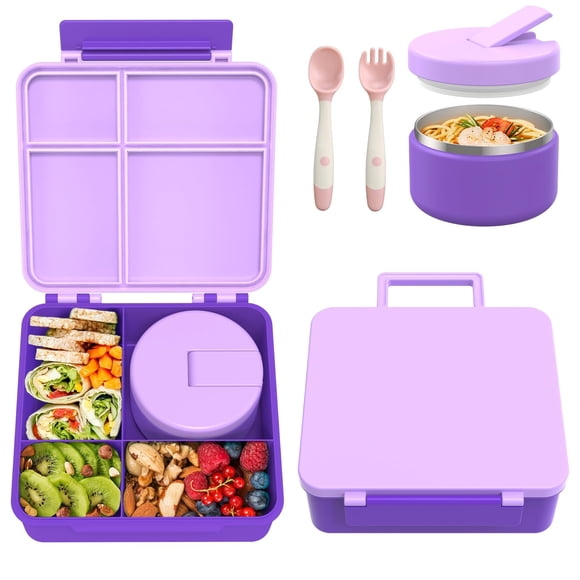Lonchera Bento Pawtong con termo de sopa de 240 ml para niños