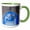Green/White, variant on 3drose, Morocco, Chefchaouen. a Blue Arch and Quiet Street Entering the Medina, 11oz Magic Transforming Mug