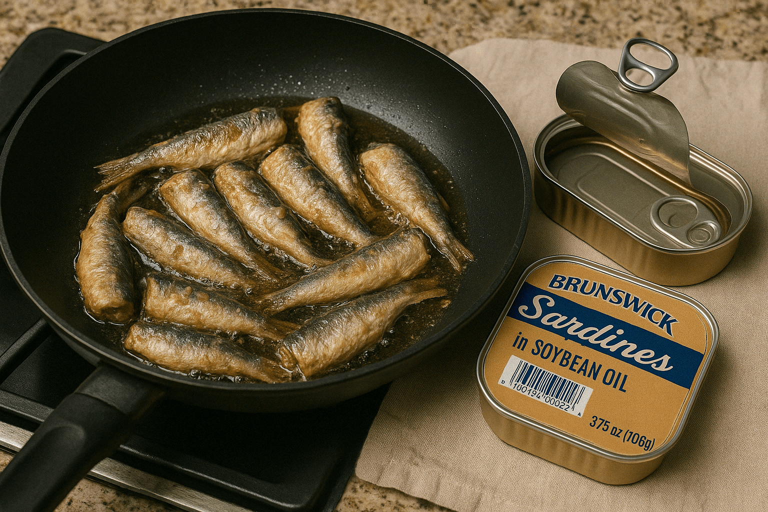 Brunswick Sardines in Soybean Oil, 3.75 Oz (Pack of 25) – Wild-Caught Sardines, Ready-to-Eat, High Protein Snack, Keto & Paleo Friendly