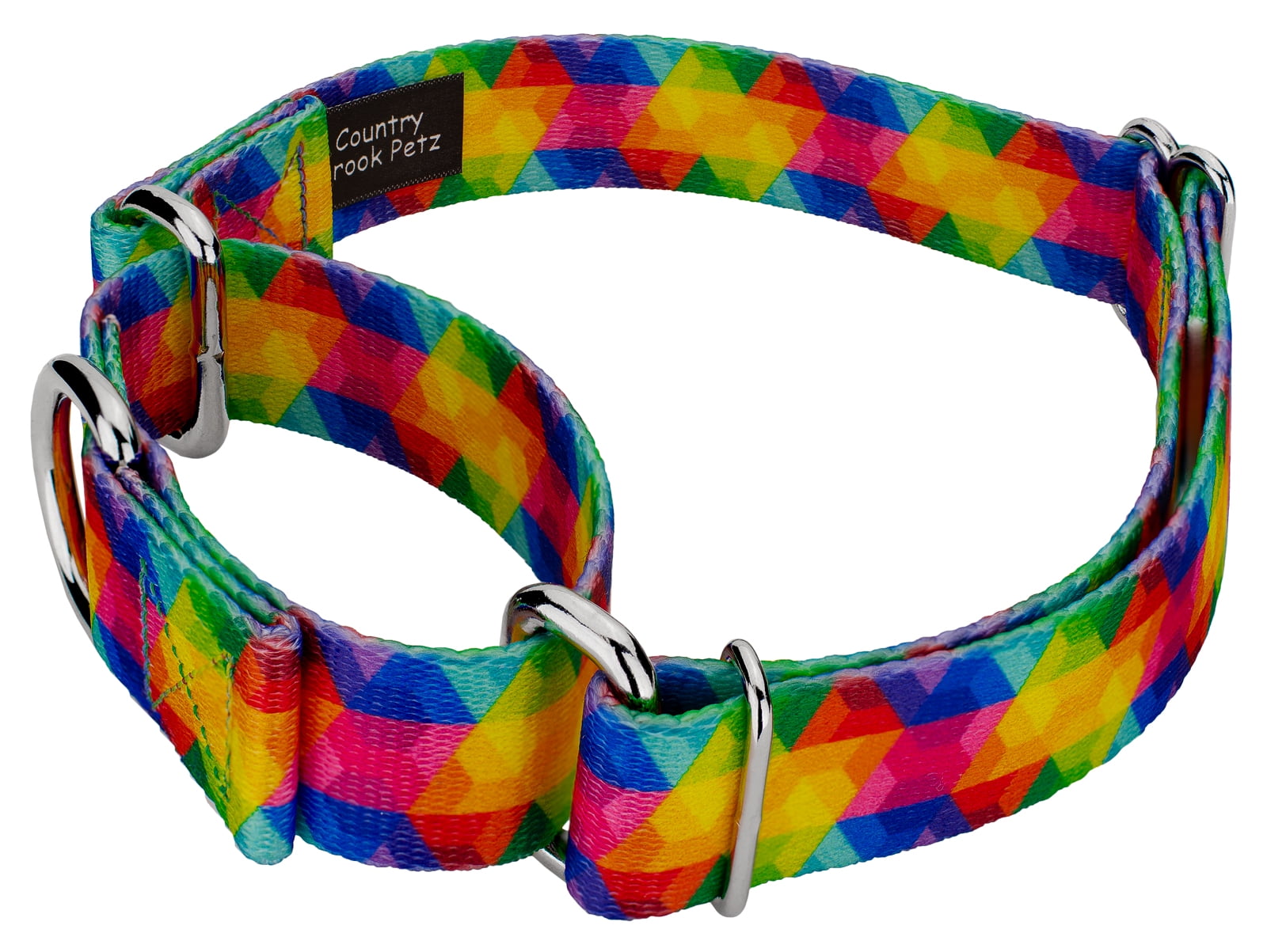 Country Brook Petz® Kaleidoscope Martingale Dog Collar and Leash, Large