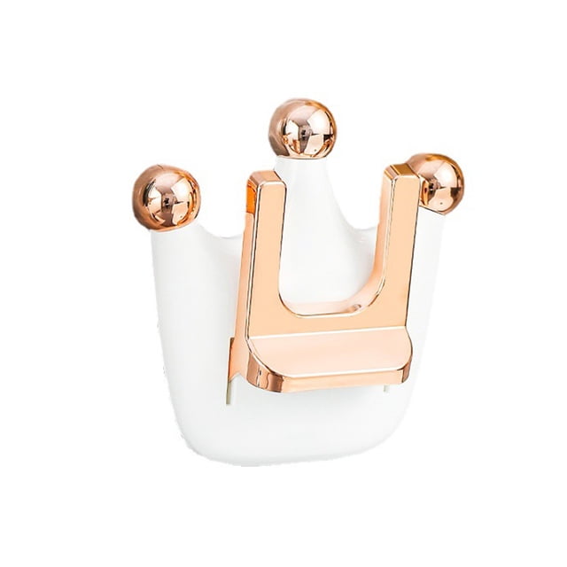 Soporte para secador de pelo, estante de almacenamiento Universal plegable para baño de pared, estante para soplador, decoración con apertura Almacenamiento y organización del hogar Blanco Cateissary HA063461-02B