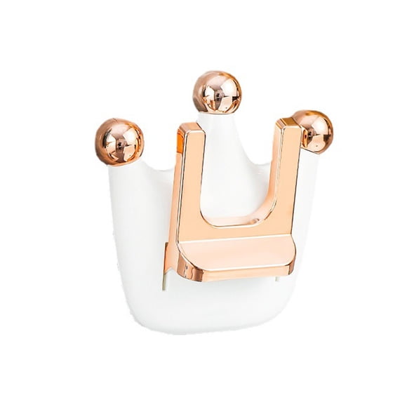 Billuyoard Soporte para secador de pelo, estante colgante de pared para baño, estante soplador de plástico antideslizante con apertura en U, hogar Almacenamiento y organización del hogar Blanco Billuyoard HA063461-02B