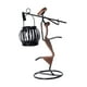 thumbnail image 3 of Lámpara de vela LED de escritorio, soporte para farol, pequeño adorno, candelabro de metal para sala de estar, mesita de noche, hogar, hotel, oficina Marrón oscuro, 3 of 9