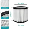 thumbnail image 5 of Replacement Filter For Shop Vac Filters 90304 90333 90350 Fits Most Shop-vac Wet/dry Vaccuums 5 Gal, 5 of 5