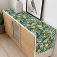 thumbnail image 6 of Green Leaves Table Runner Stained Glass Chic Botanical Branches Tablerunners 13 x 70 Inch, Table Decorations Tabletop Scarf for Summer Gathering Holiday Farmhouse Kitchen Dining Decor, 6 of 8