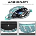 thumbnail image 4 of Fanny Pack Blue Christmas Polar Bear Pattern Waist Pack Bag,Running Cross Bag,Waterproof Large Fanny Packs for Women Men for Travel Running Hiking Cycling, 4 of 6