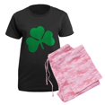 thumbnail image 5 of CafePress - Clover Women's Dark Pajamas - Women's Short Sleeve Print T-Shirt and Pants Dark Cotton Pajama Set, 5 of 7