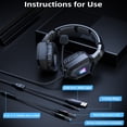 thumbnail image 5 of ONIKUMA Gaming Headset with Microphone RGB Lights 7.1 Surround Sound Noise Reduction 3.5mm Wired over Ear for PS4 PS5 Xbox PC Black, 5 of 8