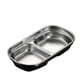 thumbnail image 2 of Plato Dividido para Salsas, Cuencos de Acero Inoxidable con Forma de Soja, Recipientes Apilables para Condimentos Al Estilo Coreano, Múltiples Compartimentos, Acero 304 Apto para Uso Alimentario, Prá, 2 of 7