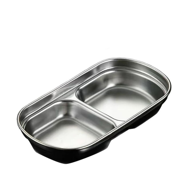 Stainless Steel Bowl,Multiple Options to Match As You Please Divided Snack Barbecue Dipping Dishes Stainless Steel Stainless Steel Soy Dipping Bowls Stackable,Stainless Steel Bowls