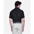 thumbnail image 3 of CORE365 88194 Men's Optimum Short Sleeve Twill Dress Shirt-Black-4XL, 3 of 5