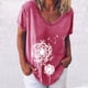 thumbnail image 2 of Elegante mujer con cuello en V estampado camiseta blusa Tops sudadera OAVQHLG3B Store  lin121212, 2 of 4