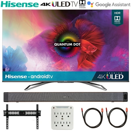 Hisense 55H9G 55-inch H9G Quantum 4K ULED Smart TV (2020) with Deco Home Soundbar Bundle