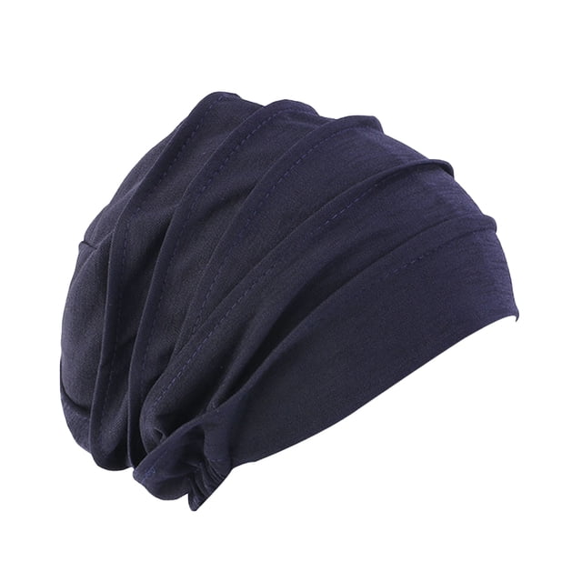 Sonducket Sombreros elásticos de pila, gorros de capó, gorros informales de temporada para otoño e invierno, turbante clásico ajustable de Color Sombreros Azul marino Sonducket AP011167-03