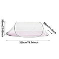 thumbnail image 3 of Pop-Up Mosquito Net for Camping and Travel, Portable Foldable Bed Canopy, Instant Setup Mesh Tent for Indoor/Outdoor Use, Home Crib, Single Size, 3 of 7