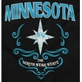 thumbnail image 2 of Cute Minnesota North Star Floral MN Women's Graphic T Shirt Tees Brisco Brands S, 2 of 5