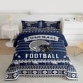 thumbnail image 2 of Homewish Boys Rugby Game Queen Comforter Set,Football Sport Bedding Sets,White Boho Geometric Bedding Comforter Set For Boys Kids,Super Cozy Room Decor Reversible,3 Pieces, 2 of 8