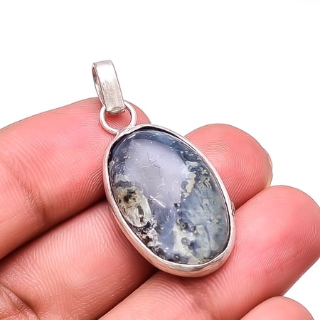 Star Galaxy Jasper - India Handmade 925 Sterling Silver Pendant 1.48" P25