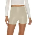 thumbnail image 2 of Sngxgn Women's Pocket Shorts, Drawstring Cotton Shorts(Beige,XXXL), 2 of 9