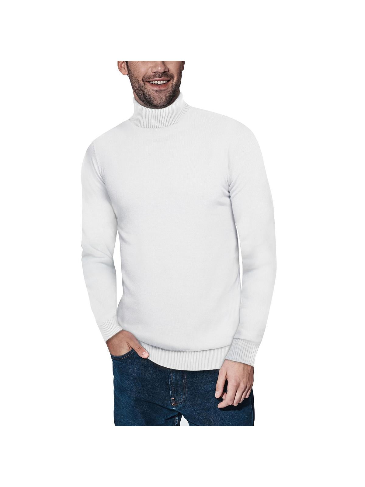 XRAY Men's Turtleneck Sweater in Off White