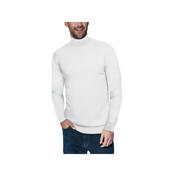 XRAY Jeans Mens Knit Pullover Turtleneck Sweater Ivory L