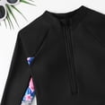 thumbnail image 5 of YDFCWXW Swimsuit for Girls Long Sleeve Burkini Full Body Swimwear Rash Guard Teens Modest Bathing Suit (Black, 8-9 Years), 5 of 6