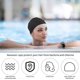 thumbnail image 3 of 2-Piece Silicone Swim Caps for Long Hair, Hearing Protection, Tear-Proof Coating, Comfortable and Non-Slip, Swim Caps for Men and Women (Black), 3 of 5
