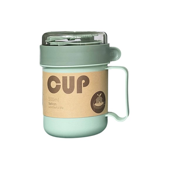 ACDANC Soup Mugs,High Aesthetic Design Soup Bowls with Handles,Convenient Lid Design Soup Containers with Lids
