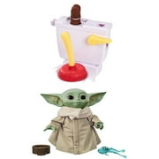 Flushin' Frenzy + The Child Talking Toy with Character Sounds and Accessories The Mandalorian, Pack of 2