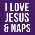 thumbnail image 6 of Wild Bobby I Love Jesus & Naps Inspirational/Christian Women Graphic Long Sleeve Tee, Purple, X-Large, 6 of 6
