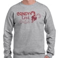 thumbnail image 2 of Candy Cane Cutie Sweatshirt Unisex 4X-Large Grey, 2 of 5