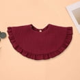 thumbnail image 4 of BRGZLK Baby Muslin Bibs Boys Girls Cute Solid Color Cotton Adjustable Bib Gauze Towel Newborn Drool Bib Wine Free Size, 4 of 5