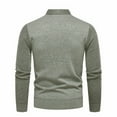 thumbnail image 2 of Men's V Neck Knit Sweater Shirt Style Long Sleeve Slim Fit Casual Pullover Top, 2 of 10