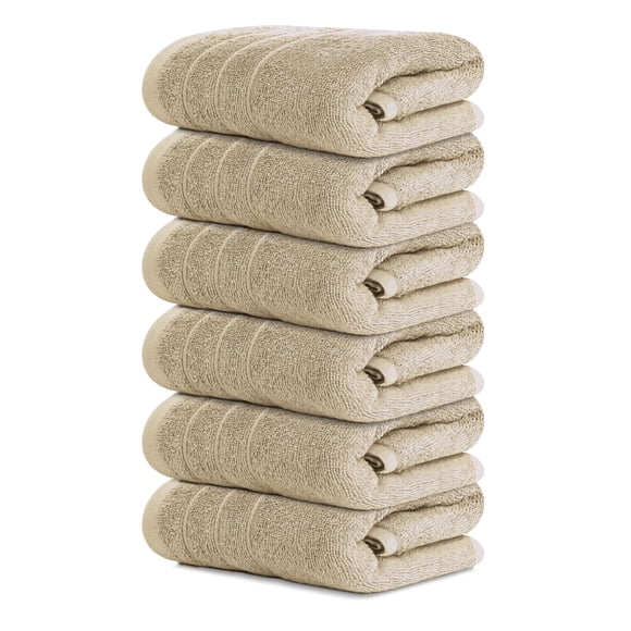 Juego de 6 toallas de mano Tens Towels 100% algodón, suaves y absorbentes, 41 x 71 cm