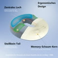 thumbnail image 2 of Donut cushion orthopedic seat cushion, hemorrhoid seat ring, has a pain-reducing effect, also for coccyx relief for cars, sofas, offices and wheelchairs, blue, 2 of 5