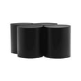 thumbnail image 5 of Meridian Furniture Dimple 4 Piece Black Iron Metal Coffee Table, 5 of 5