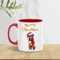 thumbnail image 5 of Merry Christmas Boxer Enjoys Woofmas Winter Xmas Holiday 11oz Accent Two-tone Mug Boxers Dog Lover Gifts Idea Coffee Tea Cup - 02022, 5 of 5