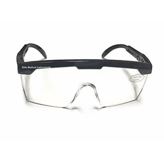 Emi # 411 Black Full Frame Adjustable Eyewear Lab Safety Glasses Us Seller